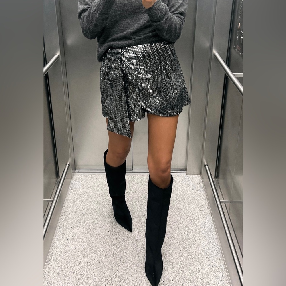 Zara Sparkly wrap skort - Picture 3 of 7